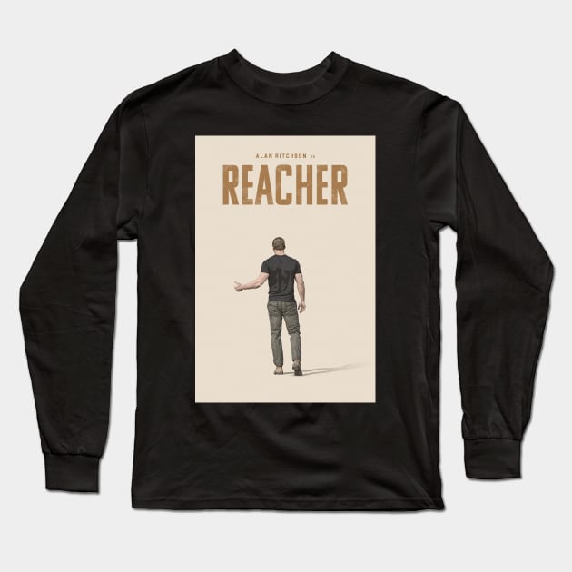 reacher minimalist Long Sleeve T-Shirt by rahalarts